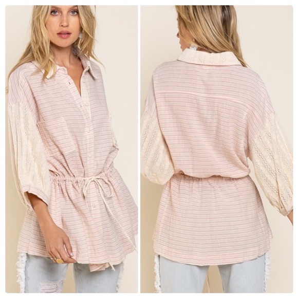 POL All Year Oversized Woven Tunic - Picture 5 of 14